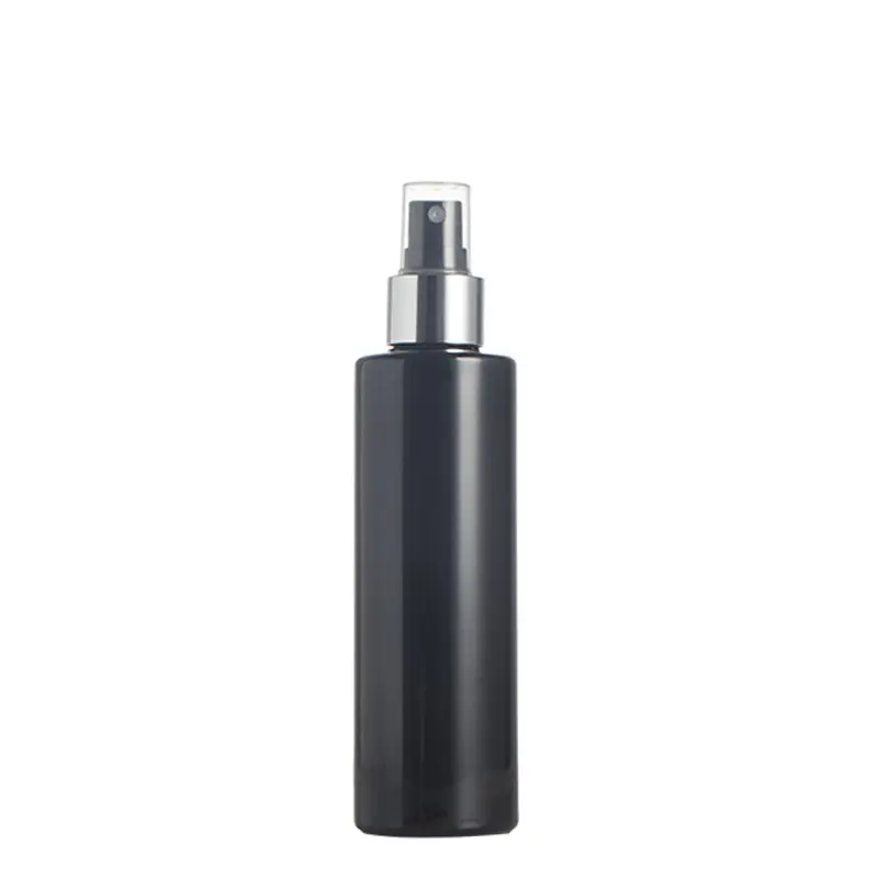 Mist spray pet bottle 40ml 100ml 200ml 250ml frasco de spray cosmético loção com tampa de spray prata ouro