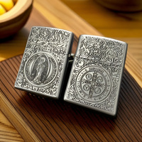 Briquet à cigare au kérosène en métal bronze anti-vent, avec motif Constantine, allumeur créatif haut de gamme, cadeau direct usine