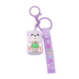 هدية عيد الطفل وصديقة للبيديشن سلسلة مفاتيح من كلوريد البولي فينيل كارتون لطيف حقيبة ظهر للطلاب قلادة صغيرة - Product Image 6