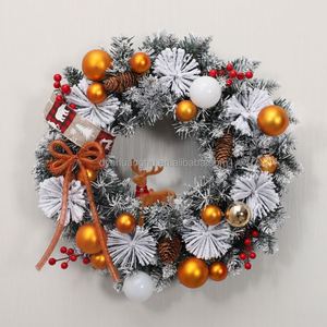 Couronnes de Noël populaires vendues directement par l'usine – Décorations de porte de Noël 30/40/50/60 cm pour les décorations de Noël - Product Image 3