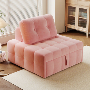 <span class=keywords><strong>Canapé</strong></span>-<span class=keywords><strong>lit</strong></span> pliable moderne de style crème, inclinable, portable et extensible pour petit salon ou chambre <span class=keywords><strong>à</strong></span> coucher - Product Image 4