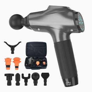 Etiqueta <span class=keywords><strong>personal</strong></span> personalizada Pistola de masaje con motor sin escobillas eléctrico inalámbrico de 8 cabezales Fabricante de masajeador profesional MOQ bajo para el cuerpo - Product Image 1