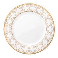 Service de Table en Porcelaine Fine Bone China, Assiettes et Plats pour Mariage, Vaisselle de Luxe, Tasses à Café avec Motif Doré pour Hôtel et Banquet