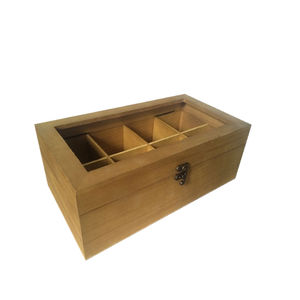 กล่องไม้เก็บของพร้อมฝาปิดด้านบนทำจากอะคริลิค<span class=keywords><strong>ใส</strong></span> - Product Image 3