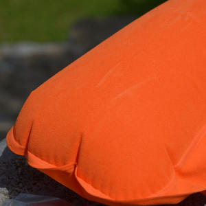 Oreiller de voyage gonflable en forme de U, multicolore aléatoire, 28x28x14cm, floqué, portable, léger, pour le camping - Product Image 2