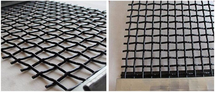 High Tensile Strength Hook Crimped Vibrating Screen Wire Mesh Mine Sieving Mesh For Stone Sand