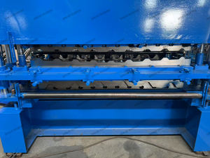 Machine de formage de feuilles de toiture IBR de nouvelle conception Machine de formage de rouleaux de toiture trapézoïdaux Machine de fabrication de feuilles de toiture - Product Image 3