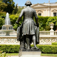 Escultura de Bronce Fundido Personalizada de Estilo Europeo Clásico para Decoración de Plaza Urbana, Escultura de Bronce de Filósofo Barbudo Sentado
