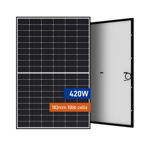 Panneau Photovoltaïque 2023 pour Entrepôt, 400W 410W, Panneau Solaire Entièrement Noir, Technologie Avancée, Panneau PV 400W 405W pour Toiture, Entrepôt Européen - Product Image 1