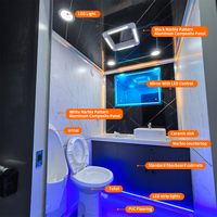 Remorque WC mobile exécutive à 2 cabines, toilettes portables pour la vente, la location, les événements publics, les mariages et les événements urbains