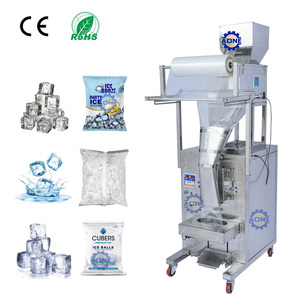 Machine d'emballage de glace certifiée CE, fabriquée en Chine, entièrement automatique, avec grande trémie, pour emballer des glaçons de 5 kg. - Product Image 1