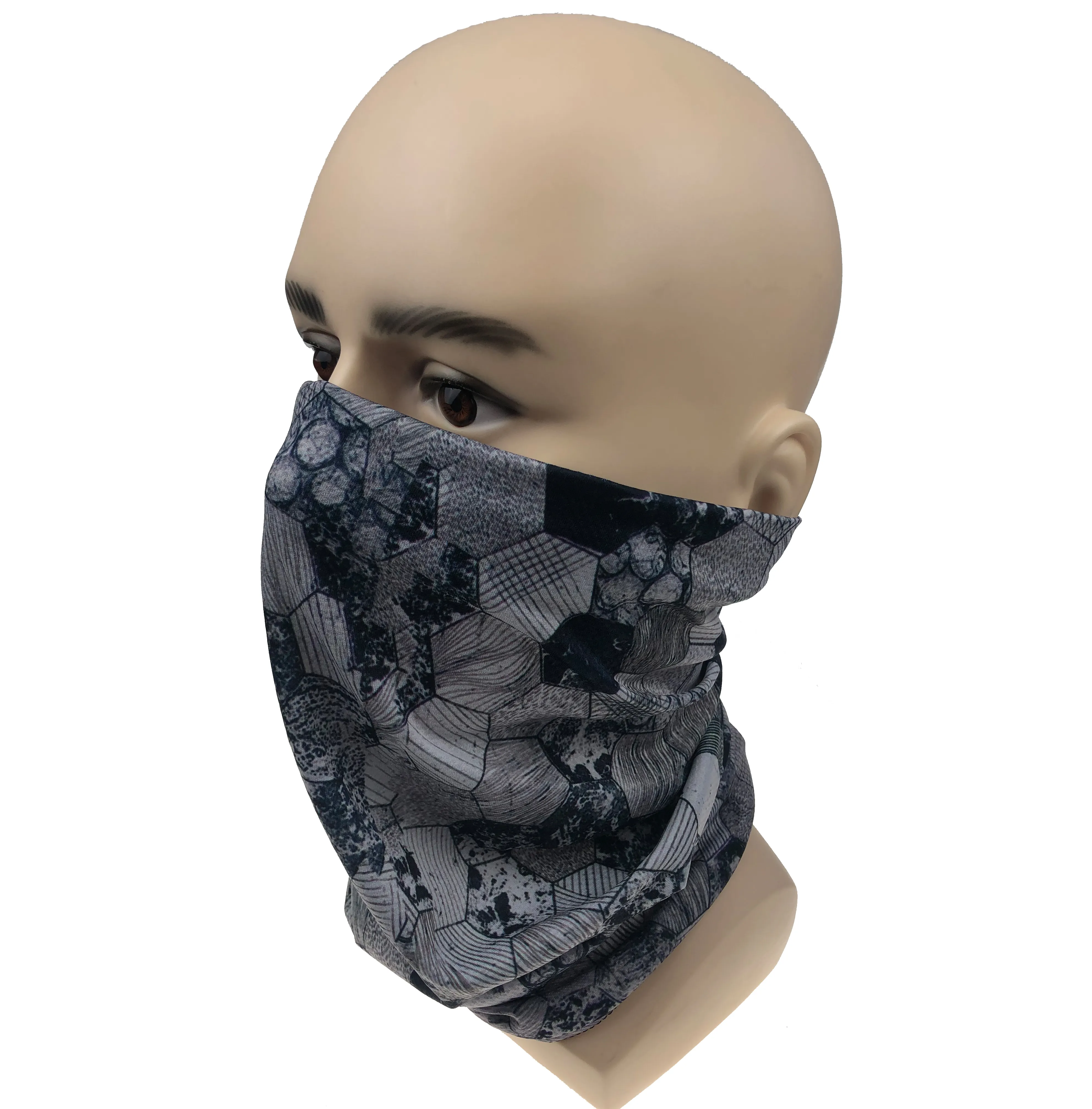 Customised microfiber tube lycra neck uv bandana head seamless sun running scarf buff