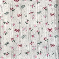 Tissu jacquard imprimé extensible doux de haute qualité, tissu tricoté en pointelle en coton poly avec impression florale personnalisée