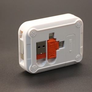 Câble de charge USB rétractable - Matériau plastique - Fonctionnalité VPN - Impression UV pour cadeaux de bienvenue - Product Image 2