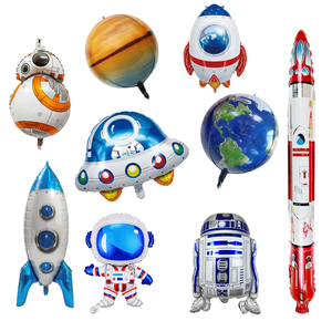 Großhandel Weltraum Galaxie Thema Party Dekorationen <span class=keywords><strong>Astronaut</strong></span> Ballon Rakete Folie Luftballons Kinder Geburtstag Abschluss feier Dekor - Product Image 1