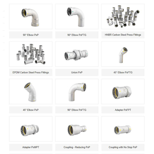 Type de presse Pressfittings V et M-Contour/Couplage Coude 90 45 degrés Viega Raccord de tuyau en acier inoxydable standard européen - Product Image 3