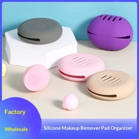 Boîte de rangement en silicone pour éponge de maquillage, anti-poussière, respirante, pour houppettes et cotons cosmétiques, étui de protection portable – Offre Spéciale
