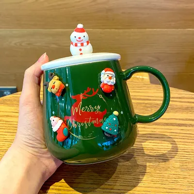 Fabricación personalizada taza de café OEM CAMBIO DE Color taza de agua sublimación Magic Muggradient color Navidad tazas de cerámica regalo en caja