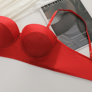 Da ragazza in pizzo <span class=keywords><strong>rosso</strong></span> con Spangle Lingerie <span class=keywords><strong>Push</strong></span>-<span class=keywords><strong>Up</strong></span> fantasia schiena da donna con immagini calde <span class=keywords><strong>reggiseno</strong></span> Sexy - Product Image 3