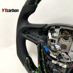 YTcarbon para Astra Insigina Mokka Zafira Cascada <span class=keywords><strong>GS</strong></span> OPC Racing Style Custom Forged Green Flakes Volante de fibra de carbono - Product Image 3
