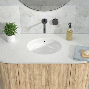 <span class=keywords><strong>Lavabo</strong></span> de cerámica ovalado de 19,6 "x 16" integrado en el <span class=keywords><strong>baño</strong></span> del hotel Balcón <span class=keywords><strong>Lavabo</strong></span> ovalado <span class=keywords><strong>Lavabo</strong></span> de cerámica integrado - Product Image 3