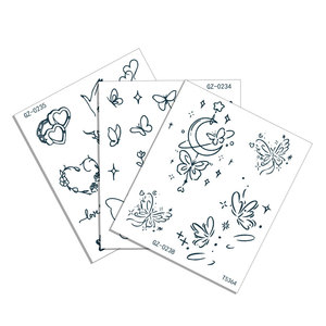 Toptan su geçirmez cilt güvenli uzun ömürlü 15 gün Mini boyutu gerçekçi geçici suyu mürekkep vücut çıkartma dövme yarı kalıcı - Product Image 4