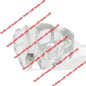 Il più nuovo cuore rosa tazza di vetro di cristallo di alta qualità strumento acrilico per Nail Art piatto a cuore tazza di vetro liquido con coperchio piatto <span class=keywords><strong>Dappen</strong></span> - Product Image 3