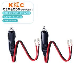 12 volt fused replacement cigarette lighter plug with leads 12V Cigarette Lighter Plug