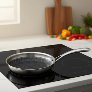 ELO Frying Pan Relief 30 Cm Non Stick Stainless Steel Cookware For Induction Stoves - Product Image 3