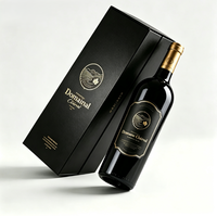 Boîte cadeau pour vin avec logo imprimé personnalisé, boîte d'emballage pliable pour vin, souvenir de vin