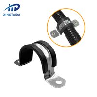 Pince de serrage en U en acier à ressort de 32 mm, robuste, en plastique caoutchouté, avec double trou, très vendue