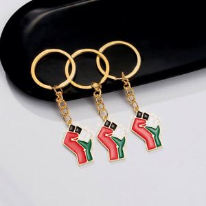 Llavero Metálico de Alta Calidad con Mapa de Palestina, Llavero con Bandera de Palestina y Puño, Venta al por Mayor de Fábrica - Product Image 5