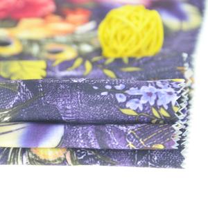 قماش حرير 95% ، نسيج حرير ، 5% بولي سبانديكس 100D + 20D, قماش حرير مضلع ، طباعة رقمية ، قماش تريكو - Product Image 2