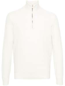 Nouveau pull en laine d'hiver pour hommes avec demi-fermeture à glissière col haut tricoté pour pull chaud et à la mode pour hommes - Product Image 5