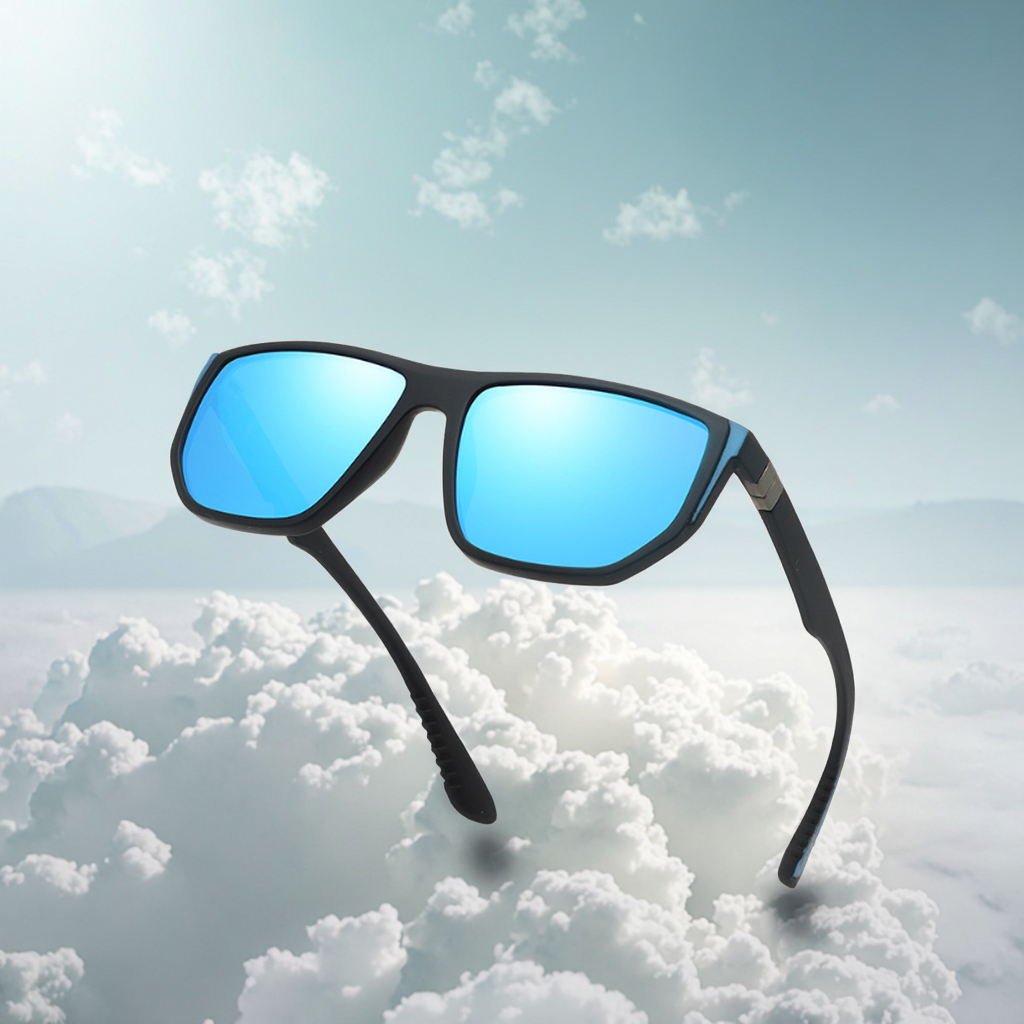 Men's Women's New Fashionable PC Cycling Sunshade Glasses Square Coated Lens Windproof High Sense Outdoor Sports Eyewear