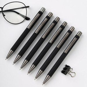 Custom Metal <strong>Pen</strong> with Logo Printing Black Business <strong>Ballpoint</strong> <strong>Pen</strong> Advertising <strong>Pen</strong> - Product Image 1