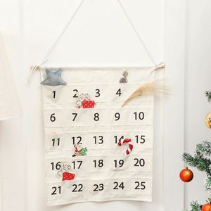 Calendario de Adviento de tela colgante con logo impreso, calendario de Adviento de Navidad vacío, ¡en oferta! - Product Image 2