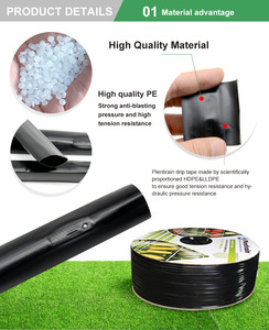 Tiết kiệm nước nhựa 16mm ống nhỏ giọt phẳng Emitter băng nhỏ giọt thủy lợi - Product Image 4