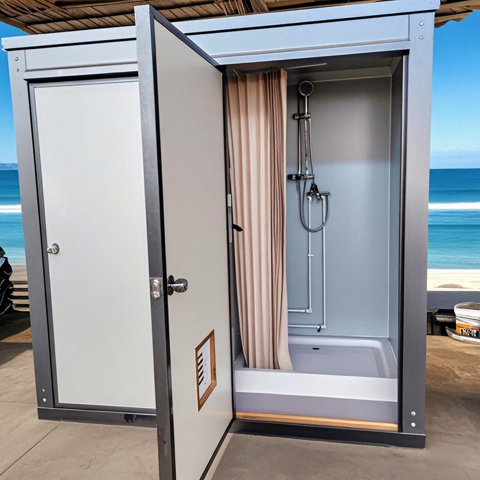 Luxury Portable Bathroom Cabin Outdoor Mobile Toilet Cabin Prefab Public Restroom with Shower for Camping Event and Site - Image 3