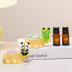 Cute Cartoon Animal Resin <b>Diffuser</b> Stone Holder Aromatherapy Desk Ornament <b>For</b> Office And Home Decor - Product Image 2