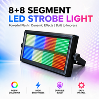 Projecteur stroboscopique LED HAT 8+8, boîtier en plastique, lumière matricielle LED contrôlée par DMX512, pour scène professionnelle, discothèque, vente en gros