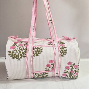 Nouvelle Tendance Vente en Gros <span class=keywords><strong>Magnifique</strong></span> Sac Fourre-tout Vintage Floral Personnalisé Grande Capacité pour Femme Sac de Voyage avec Logo - Product Image 3