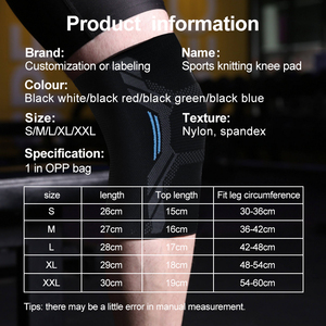 Thể thao bảo vệ độ đàn hồi cao softknee bảo vệ ống chân <span class=keywords><strong>Neoprene</strong></span> bóng chuyền cú đúp đầu gối viêm khớp nén hỗ trợ bảo vệ đầu gối - Product Image 6