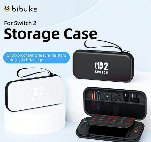 High Quality NS Storage Bag for Nintendo Switch 2 Protective Carrying Case with Game Card Slots