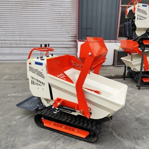 Minicargadora de orugas con volquete, capacidad de 500 kg, cubo blanco, motorizada, maquinaria agrícola, cargadora frontal - Product Image 3