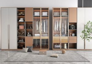 Armoire sur mesure de conception chinoise, armoire à vêtements, armoire de chambre à coucher, meubles de chambre à coucher, armoire avec éclairage LED - Product Image 2