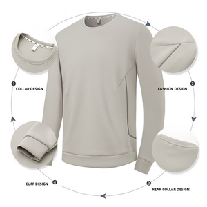 High Quality New Style Long Sleeve <b>Tshirts</b> Long Sleeve 94% <b>Polyester</b> 6% Spandex Leisure And Comfortable - Product Image 4