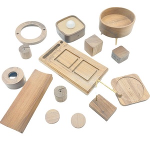 Nordic European Wooden Vase Base square Ornaments Glass Vase Storage Round square Base Ornaments - Product Image 6