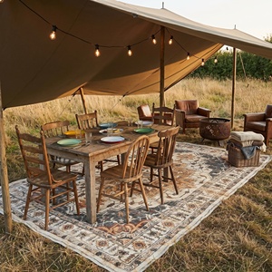Solo Ordini all'Ingrosso: Tappeto in Polipropilene Stampato con Motivi Geometrici Persiani, Portatile, Impermeabile, Durevole, Assorbente, Antiscivolo per Esterni - Product Image 3