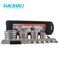 GAOHAO – haltères réglables en fer chromé, haltères pro 50kg, ensemble d'haltères Offre Spéciale pour l'entraînement à domicile